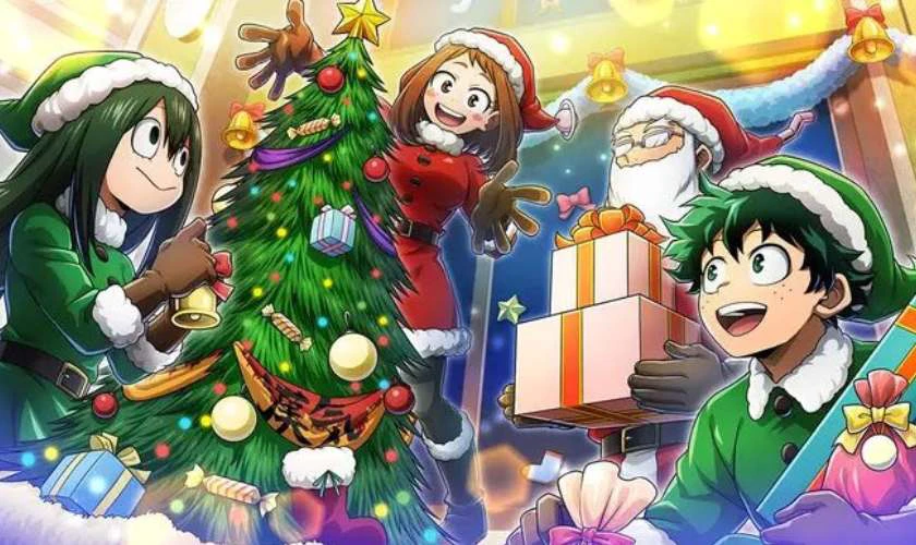 Ảnh bìa Giáng sinh chủ đề anime dễ thương