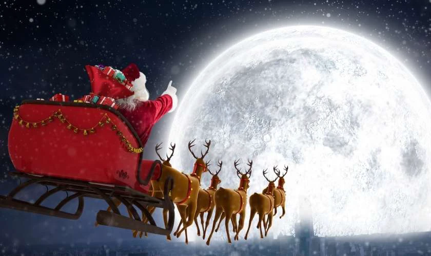 Hình ảnh ông già Noel phát quà