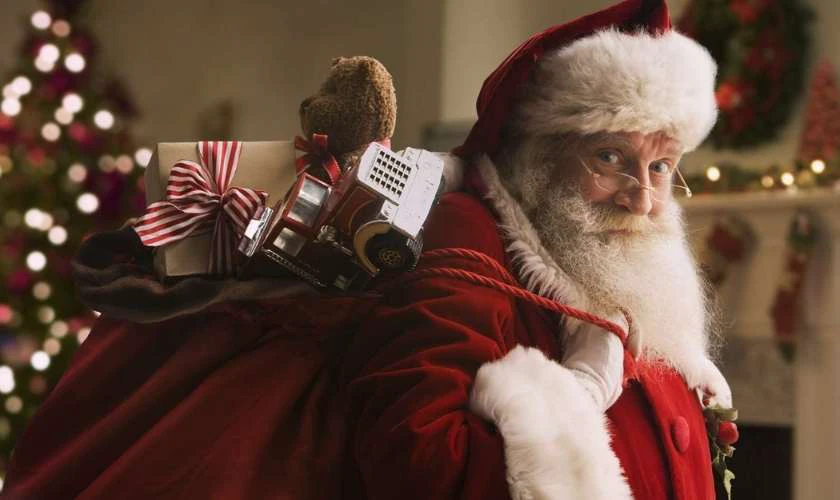 Hình ảnh ông già Noel ngây ngô