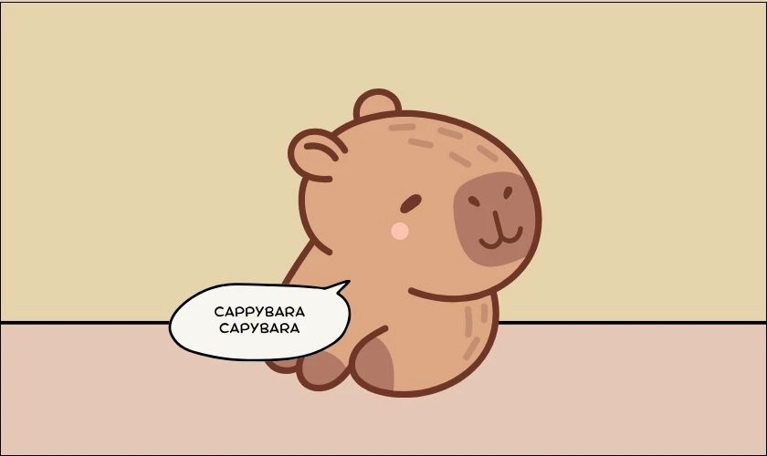 Meme Capybara h&agrave;i hước