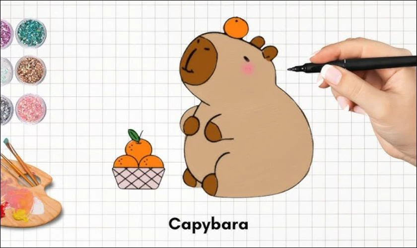H&igrave;nh vẽ bộ trưởng ngoại giao Capybara