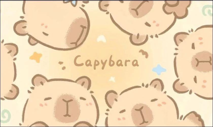 Ảnh nền m&aacute;y t&iacute;nh h&igrave;nh Capybara
