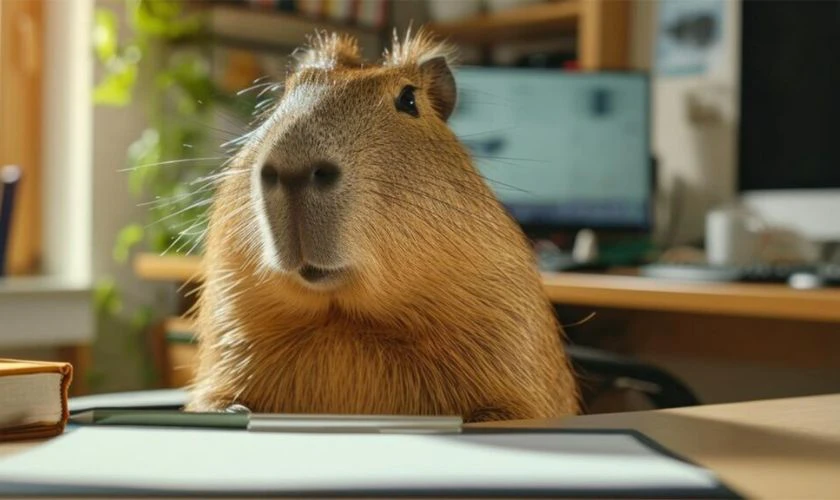Capybara chế ảnh đ&aacute;ng y&ecirc;u
