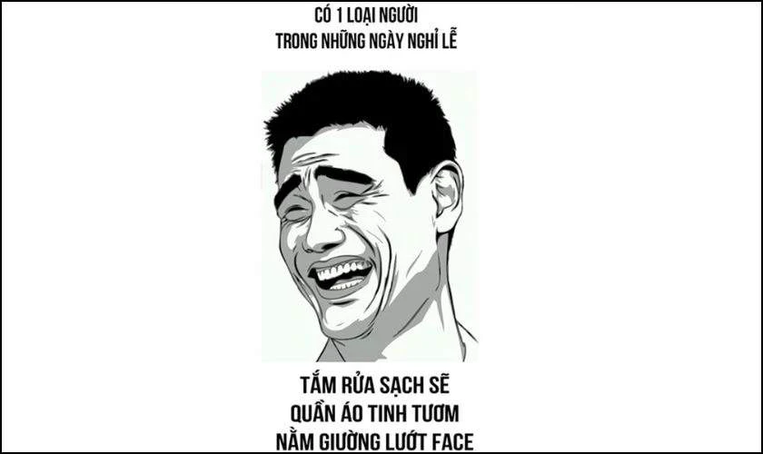 Meme nghỉ lễ vui