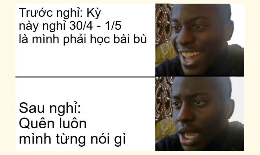 Meme quyết tâm ôn bài