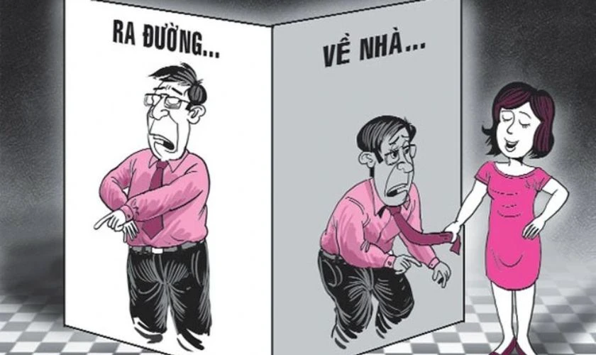 Ra đường là cá mập về nhà là cá con