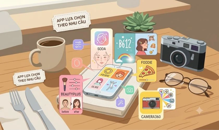 Nên chọn app chụp ảnh nào theo nhu cầu?