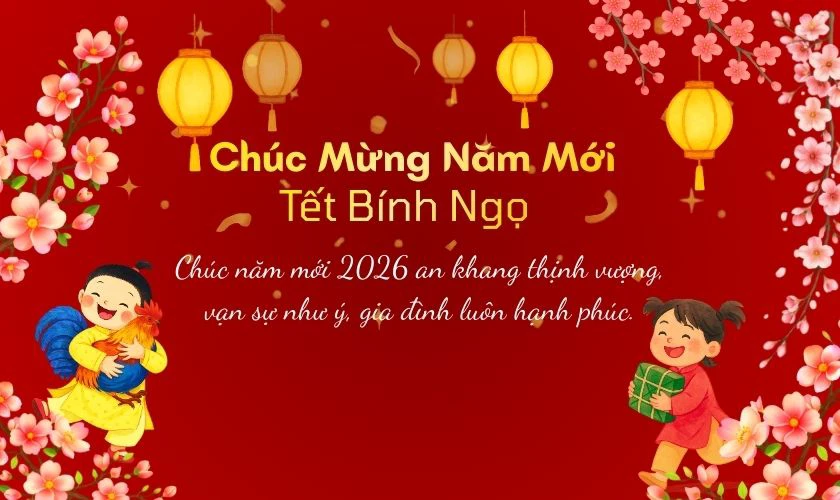 Gợi ý câu chúc viết trên thiệp Tết 2026 online