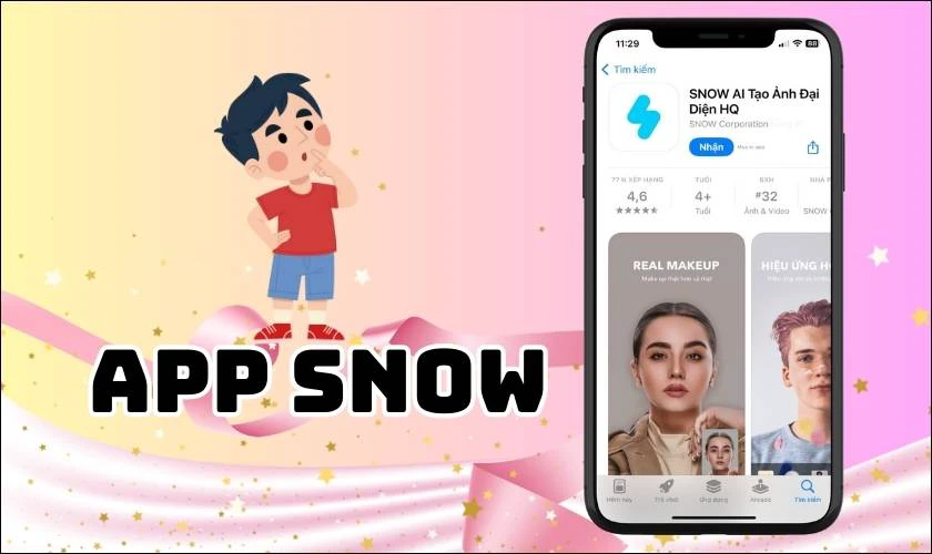 SNOW - Ứng dụng chụp ảnh Selfie H&agrave;n Quốc
