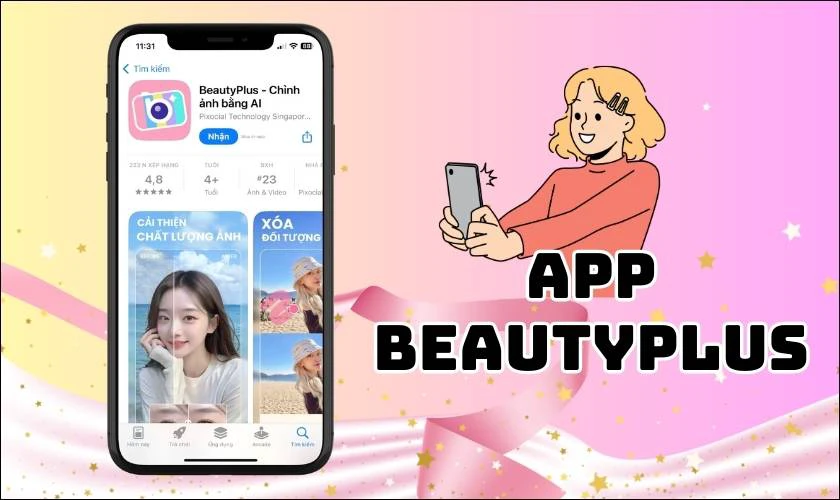 BeautyPlus - App Selfie H&agrave;n Quốc 