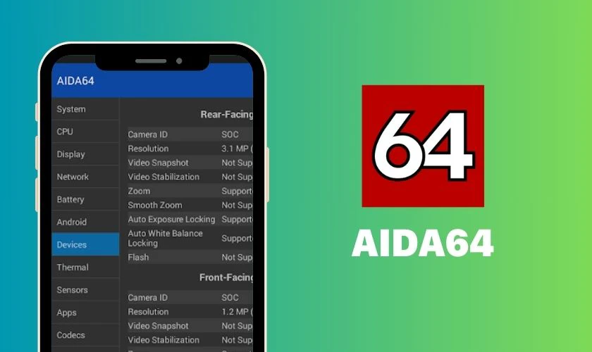 AIDA64 - Phần mềm kiểm tra cấu hình iPhone cũ