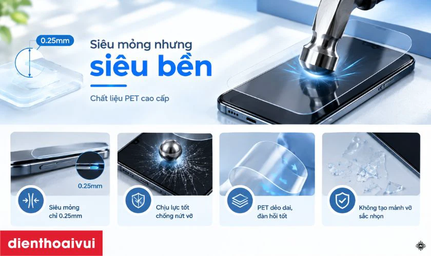 Chịu lực, chống va đập tốt