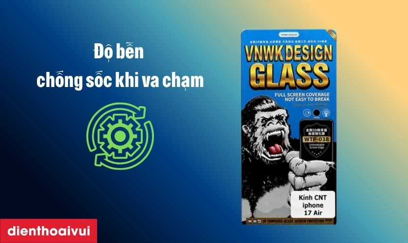Độ bền đạt chuẩn chống sốc khi va chạm