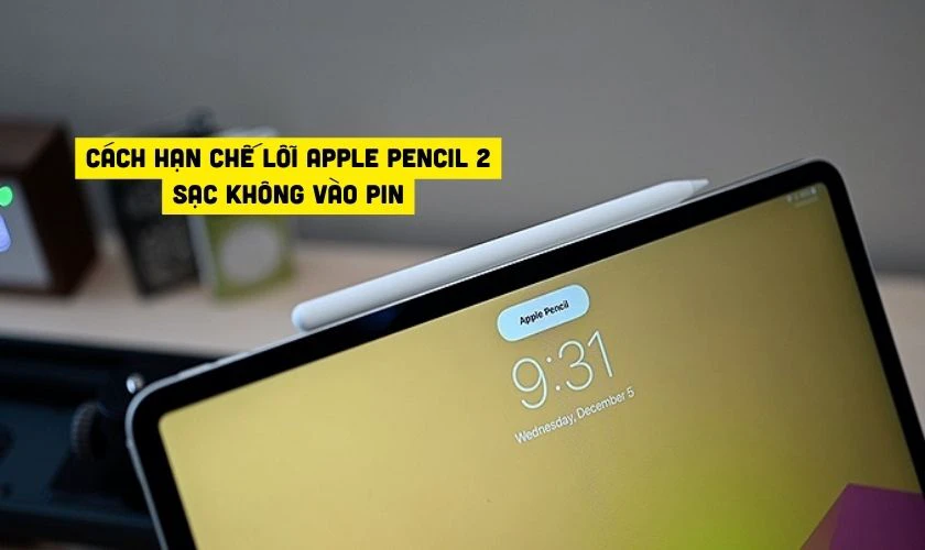 Cách hạn chế lỗi Apple Pencil 2 sạc không vào pin