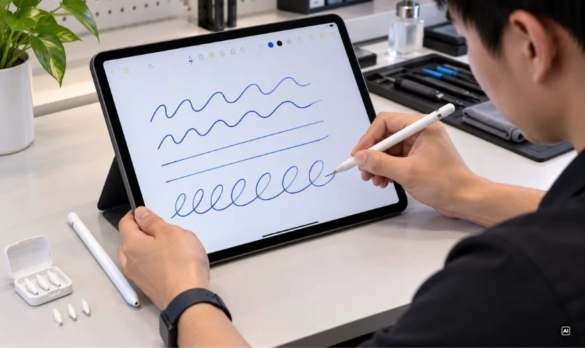 Khi nào cần sửa Apple Pencil bị đứt nét?