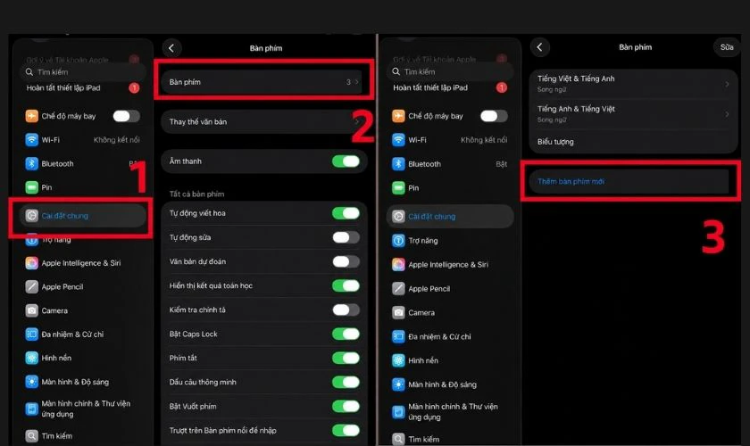 Cách sửa Apple Pencil không viết được tiếng Việt