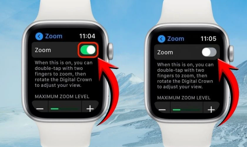 Cách sửa lỗi màn hình Apple Watch bị phóng to