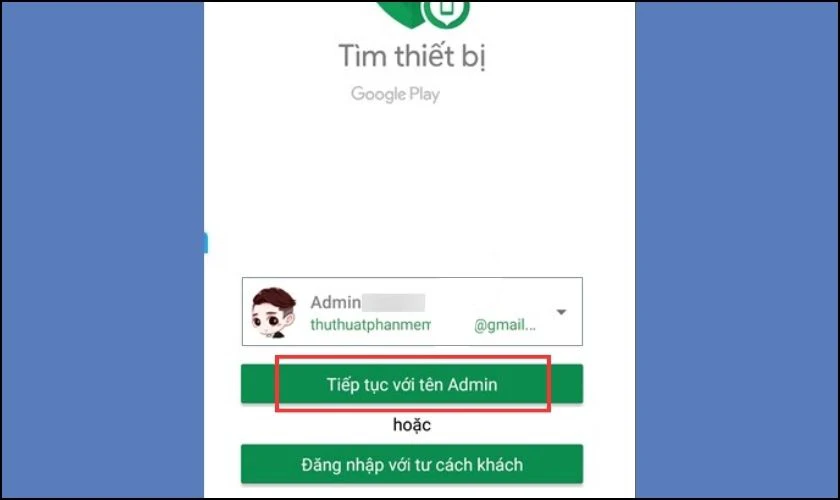 Mở ứng dụng v&agrave; đăng nhập t&agrave;i khoản Google tr&ecirc;n m&aacute;y
