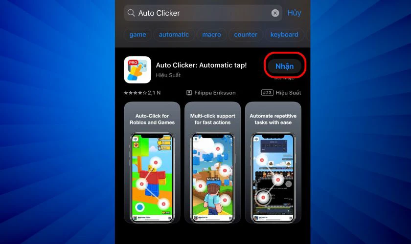 C&aacute;ch tải Auto Click tr&ecirc;n điện thoại Android & iOS