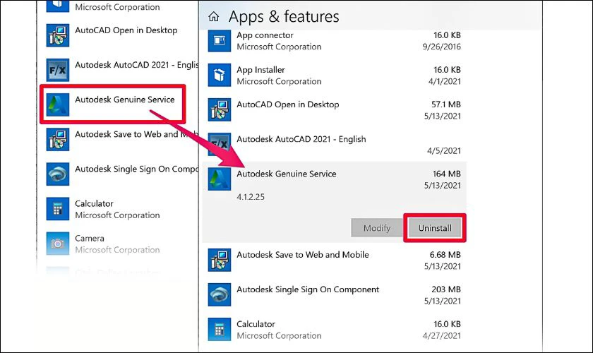 C&aacute;ch gỡ bỏ Autodesk Genuine Service bằng Revo Uninstaller