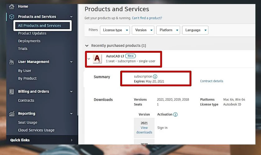 C&ocirc;ng dụng của Autodesk Genuine Service l&agrave; g&igrave;?