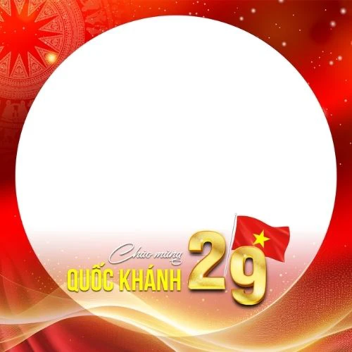Khung ảnh avatar ch&agrave;o mừng ng&agrave;y 2/9