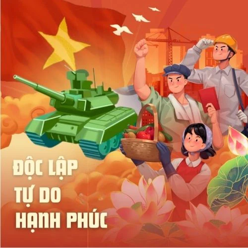 Ảnh ch&agrave;o mừng ng&agrave;y Quốc kh&aacute;nh