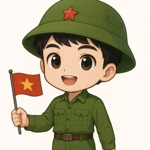Ảnh ch&uacute; bộ đội chibi