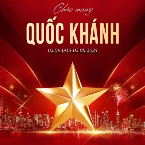 Khung ảnh ch&agrave;o mừng Quốc kh&aacute;nh