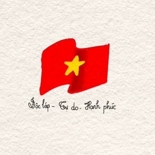 Avatar chủ đề cờ đỏ sao v&agrave;ng đẹp mắt