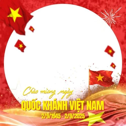 Khung ảnh đại diện ch&agrave;o mừng ng&agrave;y Quốc kh&aacute;nh