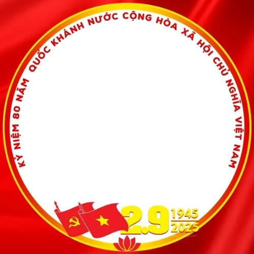Khung h&igrave;nh kỷ niệm 80 năm Quốc kh&aacute;nh