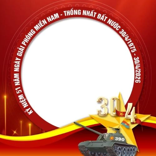 Khung ảnh đại diện 30 4 2026 mới nhất