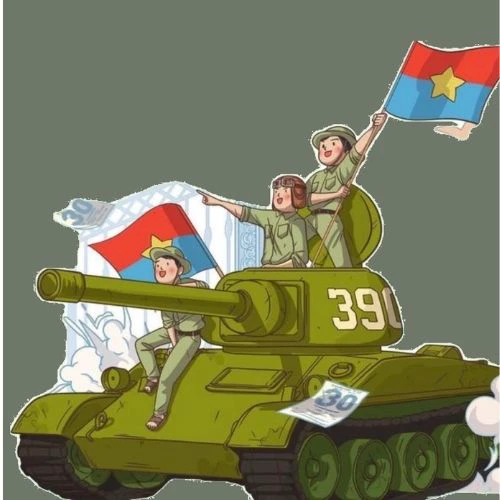 Avatar 30/4 chủ đề xe tăng