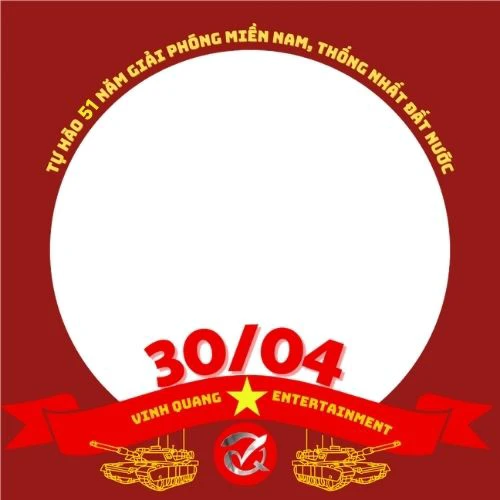 Mẫu khung avatar 30 4 2026 mới nhất