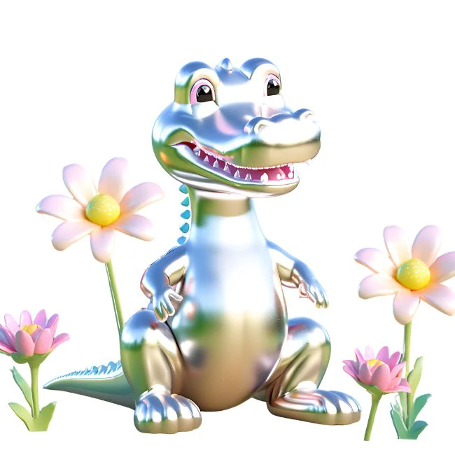 Avatar c&aacute; sấu cute nền trắng