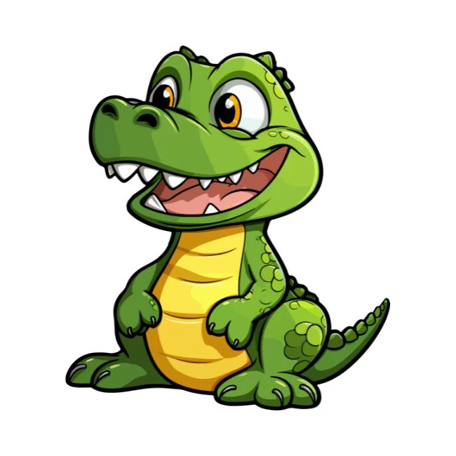 Avatar c&aacute; sấu cute nền trắng đ&aacute;ng y&ecirc;u