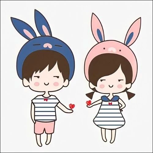 Avatar đ&ocirc;i cute cặp đ&ocirc;i y&ecirc;u dể thương