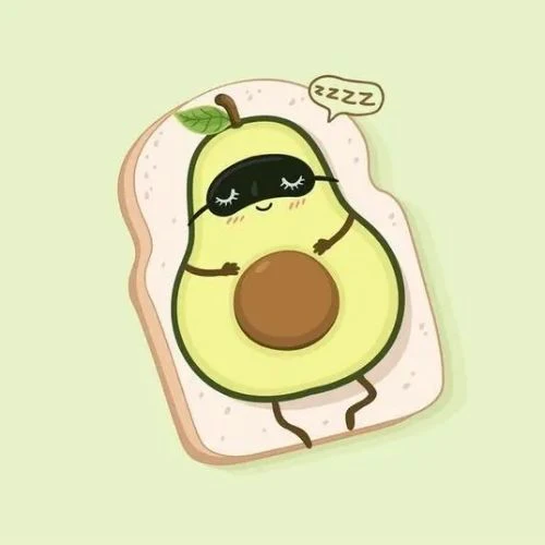 Avatar quả bơ cute, đ&aacute;ng y&ecirc;u m&agrave;u xanh 2025