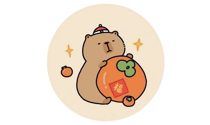 Ảnh đại diện capybara Tết 2026