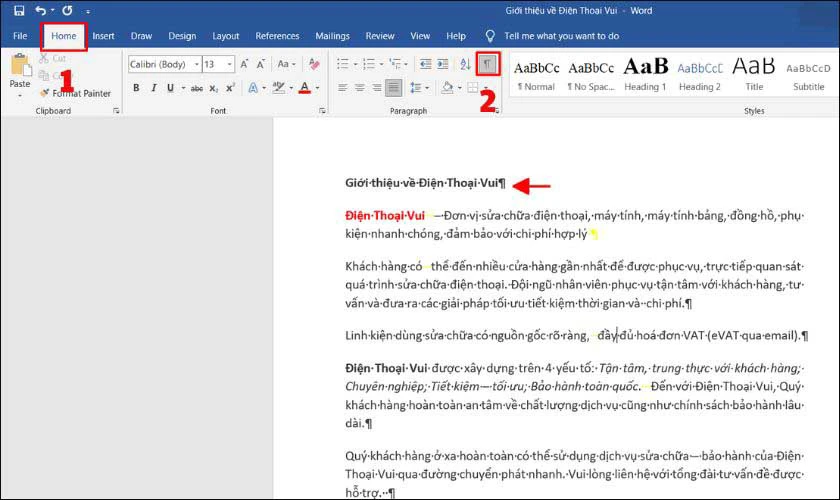 C&aacute;ch sửa lỗi xuất hiện trang trắng trong Word