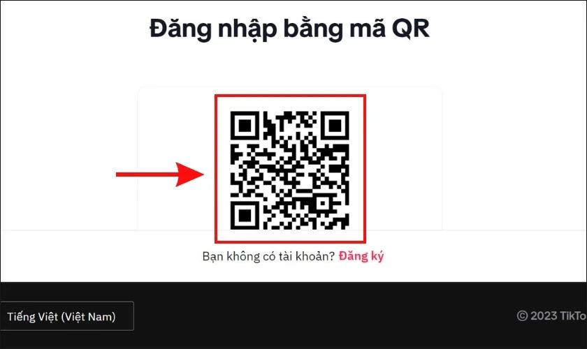 D&ugrave;ng điện thoại để tiến h&agrave;nh qu&eacute;t m&atilde; QR