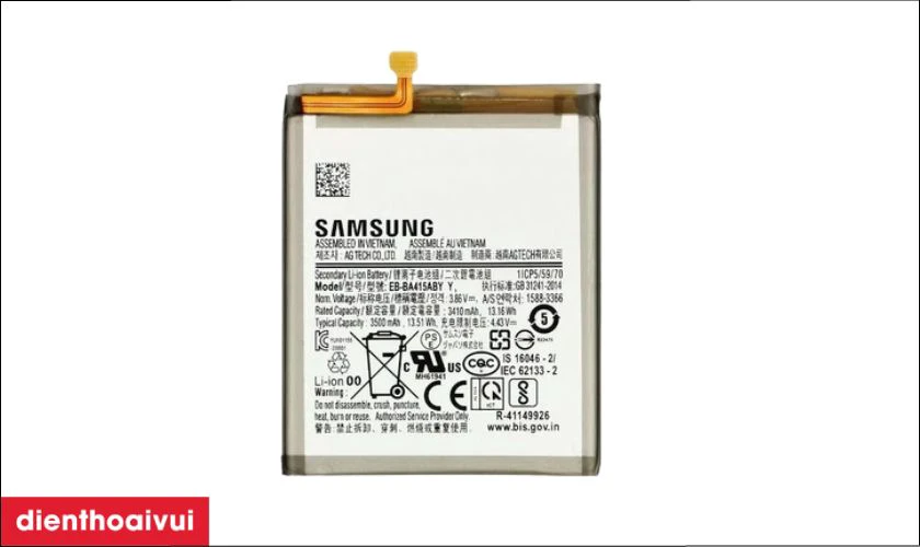 Pin Samsung Galaxy A41 l&agrave; pin g&igrave;?