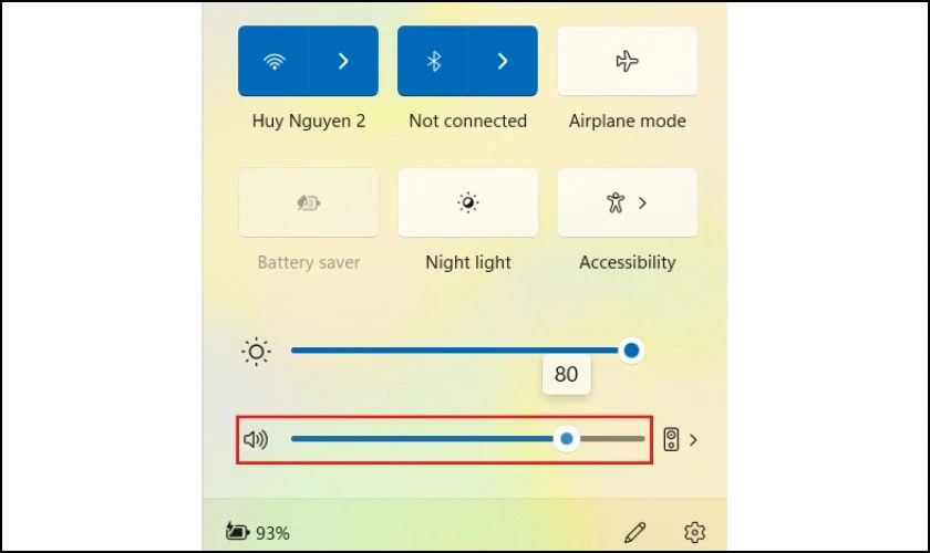 Kiểm tra &acirc;m lượng để sửa lỗi cắm loa v&agrave;o laptop kh&ocirc;ng nghe được