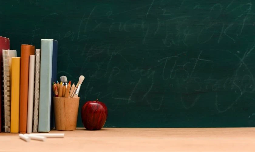Background khai giảng 2026 chủ đề trường học