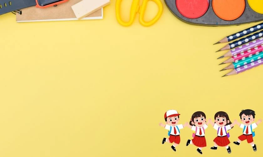 Background khai giảng năm học mới chủ đề học sinh