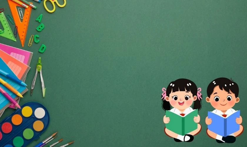 Mẫu background lễ khai giảng học sinh đẹp