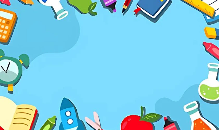 Back To School background 4K đẹp