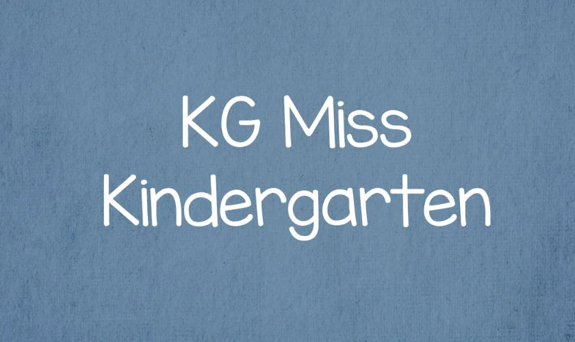 KG Miss Kindergarten