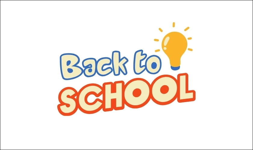 Logo Back to School sáng tạo